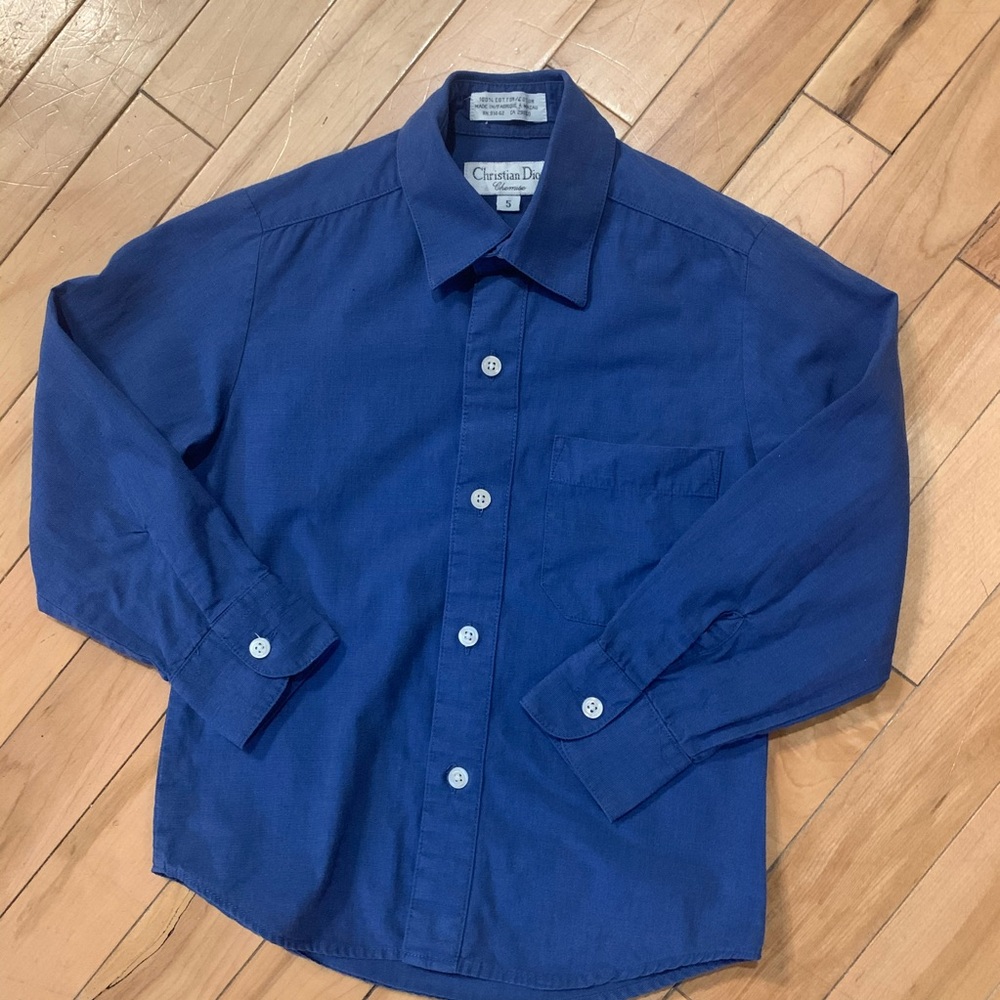 EUC Boys Sz 5 Christian Dior button down shirt